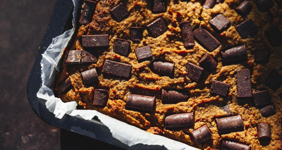 Pumpkin blondies